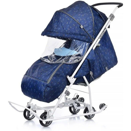 Коляска комбинированная НИКА Наши детки 3-1К, скандинавский синий, НДТ3-1К/СС
