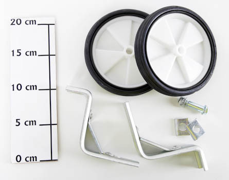 Зап. части. Доп поддерживающие колеса с кронштейном для велосипеда 12" цена за пару