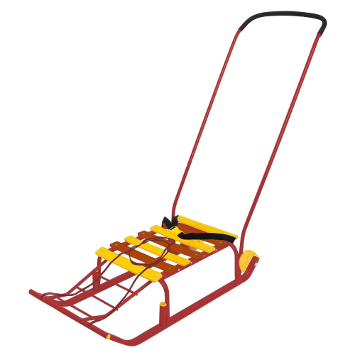 Санки Тимка 5 Комфорт Т5К/К2 красный /Ника/ + толкатель, красный