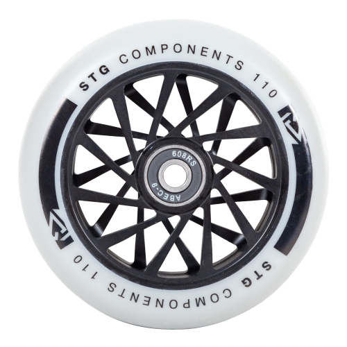 Колесо STG TW-16 для трюкового самоката, 110 мм, ABEC-9, черный с серым
