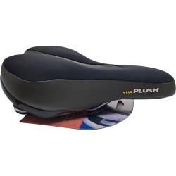 Седло VELO VL-6215E Plush Комфорт, наполнитель Honeycomb гель, черный Седло VELO VL-6215E Plush Комфорт, наполнитель Honeycomb гель, черный