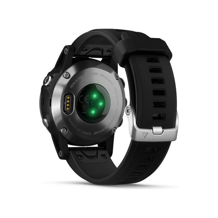 Часы GARMIN Fenix 5S Plus (Silver/Black Band)