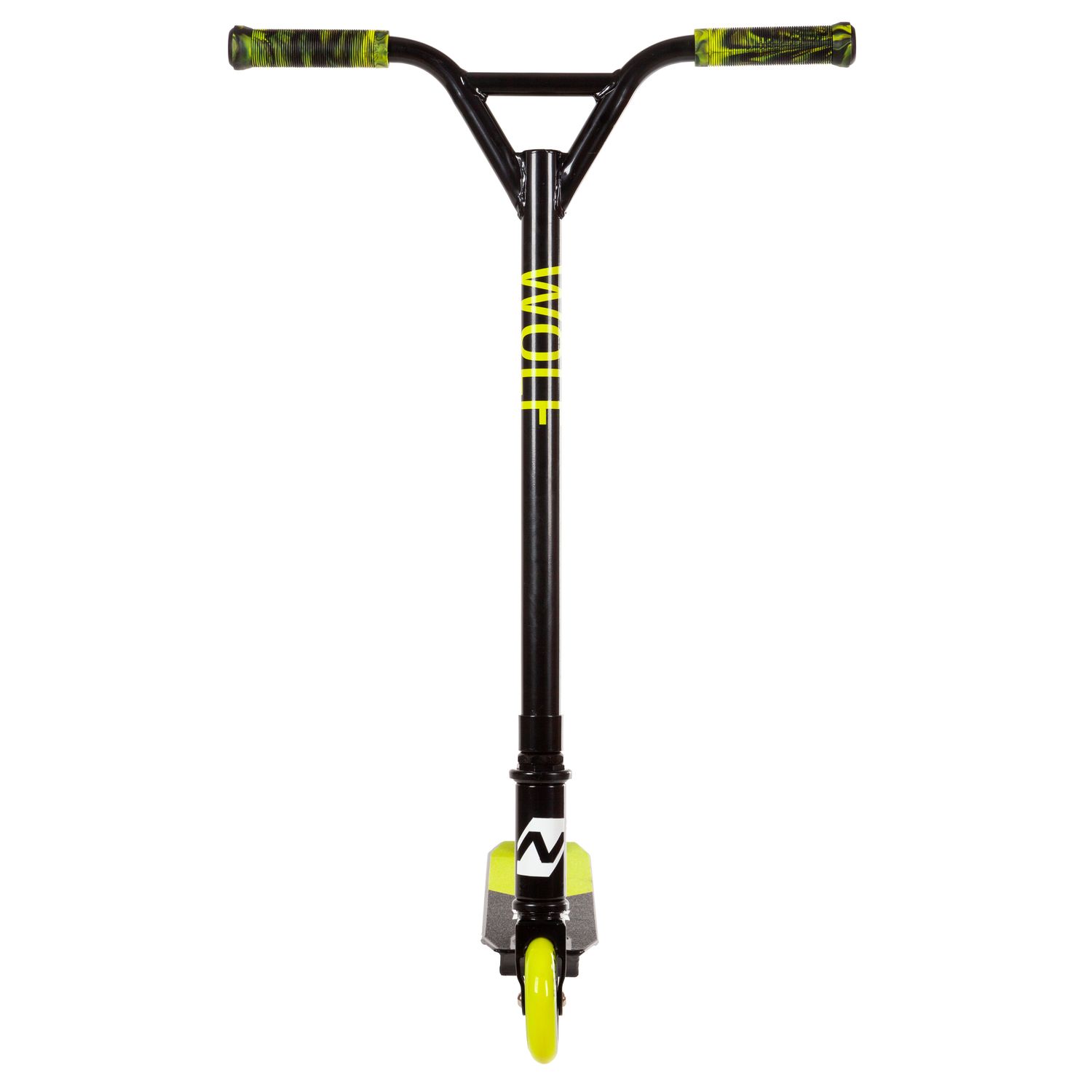 Трюковой самокат Novatrack Wolf El (2021), черный-зеленый