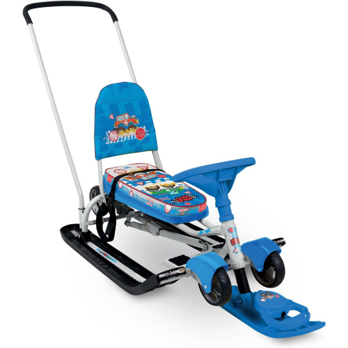 Снегокат НИКА Тимка спорт 6, с машинками, ТС6/БГ