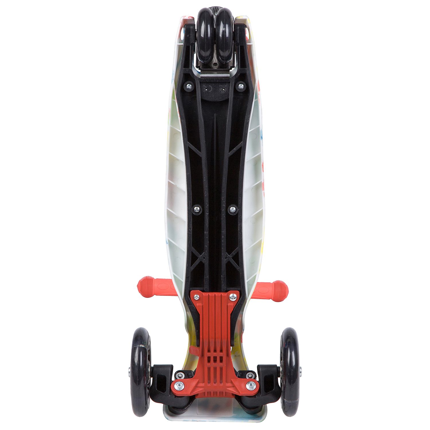 Самокат-кикборд Novatrack Rainbow Graffiti (2018), розовый