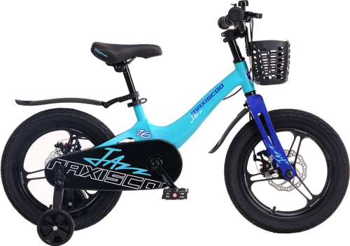 Велосипед Maxiscoo Jazz Pro 16" (2024) (98-110 см), бирюзовый