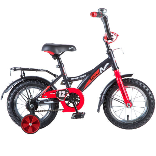 Велосипед Novatrack Strike 12" (2018) (92-98 см), черный