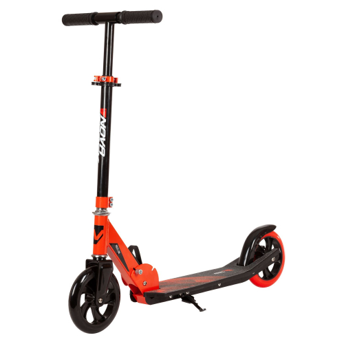 Самокат городской NOVATRACK POLIS 160 Plastic (2022), красный