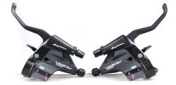 Шифтер с тормозной ручкой Shimano Acera, M390, лев/пр, 3x9ск, тр.+оплетк, ESTM390PTAL Шифтер с тормозной ручкой Shimano Acera, M390, лев/пр, 3x9ск, тр.+оплетк, ESTM390PTAL