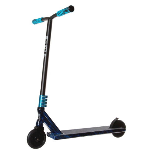 Самокат трюковой Novatrack PIXEL PRO'105 GRAFFITI (2021), синий