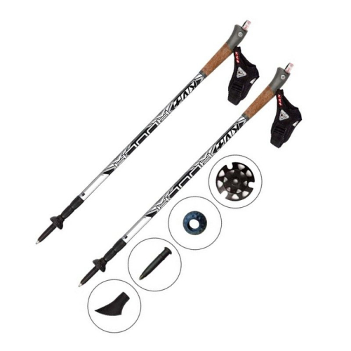 Палки для скандинавской ходьбы KV+ ADULA, телескопические, 3 секции 135 cm