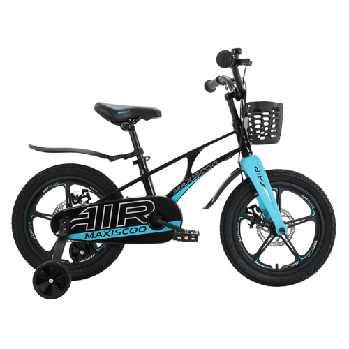 Велосипед Maxiscoo Air Делюкс Плюс 16" (2023) (98-110 см), черный