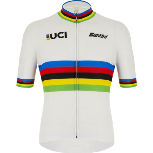 Веломайка Santini UCI World Champion SS Cycling Jersey, белый