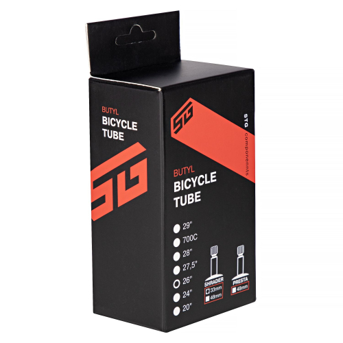 Камера велосипедная бутиловая STG 26Х1,95/2,125
