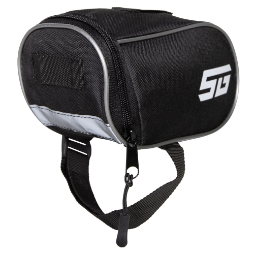 Велосумка под седло STG FB-004, размер 18х9х9 см, черный-серый