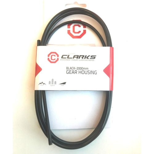 Рубашка тросика переключения Сlark's IGOC4, 2000мм, для заднего переключателя MTB/Road, с 10 заглушками, черная, 3-608