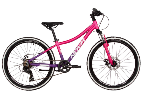 Велосипед Novatrack Katrina 7.D 24 (2025), рама 12" (130-155 см), пурпурный-фиолетовый