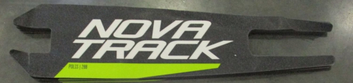 Шкурка-накладка на деку городского самоката Novatrack Polis 200 Plastic, 54см*13см, зеленая