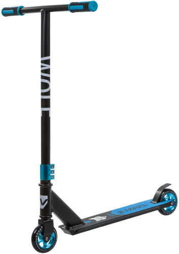 Самокат NOVATRACK WOLF 100 Alloy EL (2019), синий