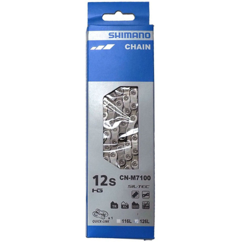 Цепь Shimano SLX M7100, 12ск, 126 зв., с замком, ICNM7100126Q