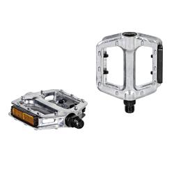 Педали STG FP-925, платформа, алюм, ось 9/16", насып. подшип., серебристые Педали STG FP-925, платформа, алюм, ось 9/16", насып. подшип., серебристые
