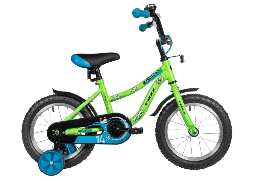 Велосипед Foxx Neptune 14 (2025) (98-110 см), зеленый