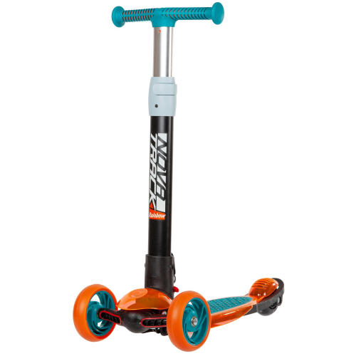 Самокат-кикборд Novatrack RainBow PRO TRANSPARENT (2022), синий