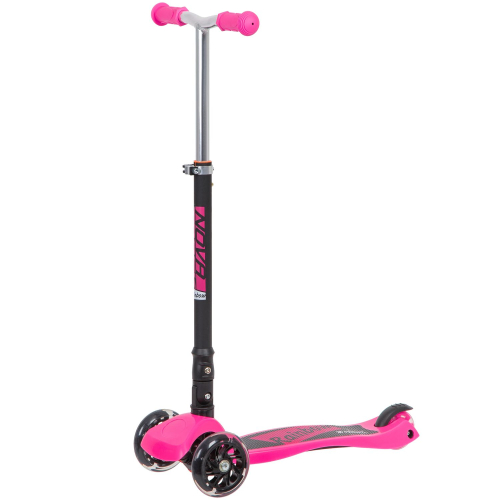 Самокат-кикборд Novatrack RainBow Start Folding (2020), розовый