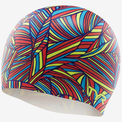 Шапочка для плавания TYR Prism Silicone Swim Cap, мульти