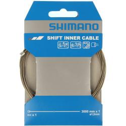 Трос переключателя Shimano, тр:1.2X3000мм , нерж., (1шт), Y60030014 Трос переключателя Shimano, тр:1.2X3000мм , нерж., (1шт), Y60030014