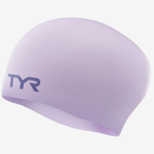 Шапочка для плавания TYR Long Hair Wrinkle-Free Silicone Cap, фиолетовый