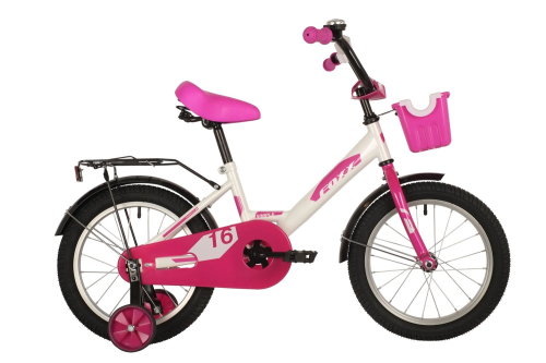 Велосипед FOXX SIMPLE 16" (2021) (98-110 см), белый