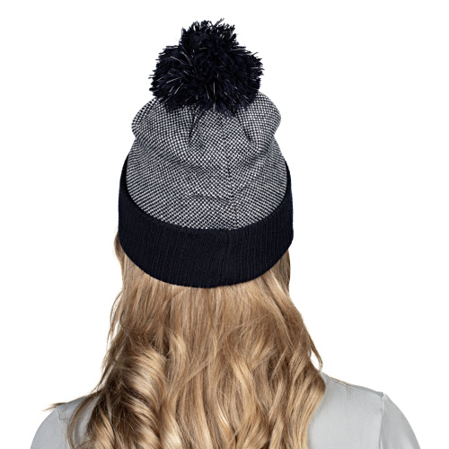 Шапка модель DRC22HK070, светоотражающая, серый с черным