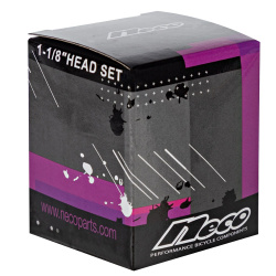 Рулевая колонка Neco H125M, ZS44, 1 1/8", алюм.чашки, пром.подшипники, черный Рулевая колонка Neco H125M, ZS44, 1 1/8", алюм.чашки, пром.подшипники, черный