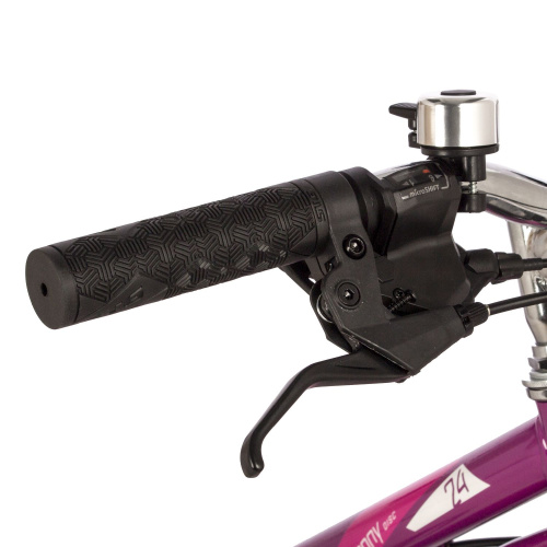 Велосипед Novatrack Jenny D 24" (2023), рама 14" (130-155 см), фиолетовый