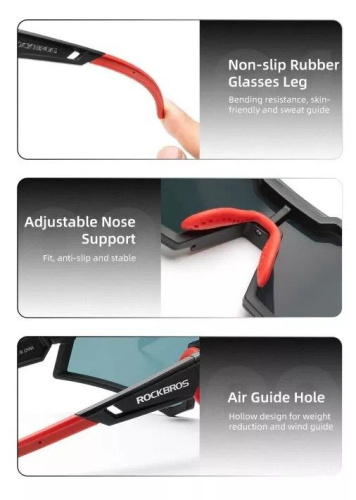 Очки велосипедные Rockbros, оправа голубая, линзы фотохромные, RB_14110006002, голубой