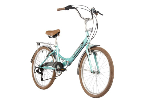 Велосипед Foxx Shift 6.V 24" (2024), рама 13.5" (130-155 см), зеленый