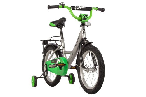 Велосипед NOVATRACK VECTOR 16" (2022) (98-110 см), серебристый