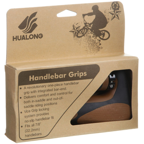 Грипсы-рога HL-G205, 150 мм, цвет черный