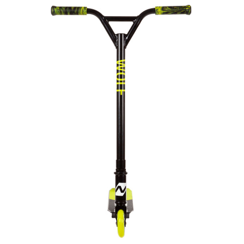 Трюковой самокат Novatrack Wolf El (2021), черный-зеленый