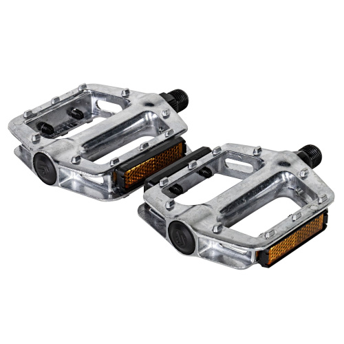 Педали STG FP-925, платформа, алюм, ось 9/16", насып. подшип., серебристые