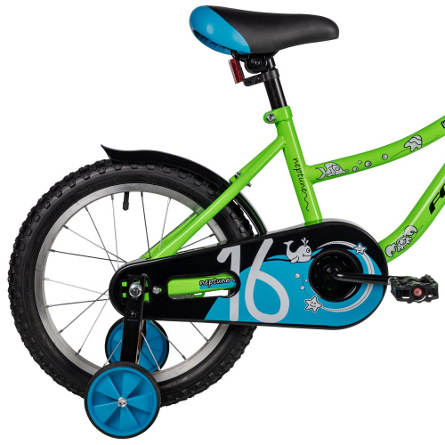 Велосипед Foxx Neptune 16 (2025) (98-110 см), зеленый