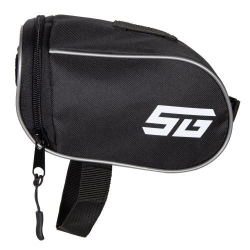 Велосумка под седло STG FB-004, размер 18х9х9 см, черный-серый