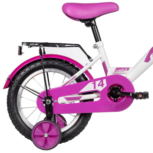 Велосипед Foxx Simple 14 (2025) (98-110 см), белый