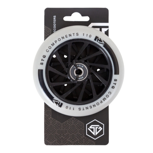 Колесо STG TW-16 для трюкового самоката, 110 мм, ABEC-9, черный с серым