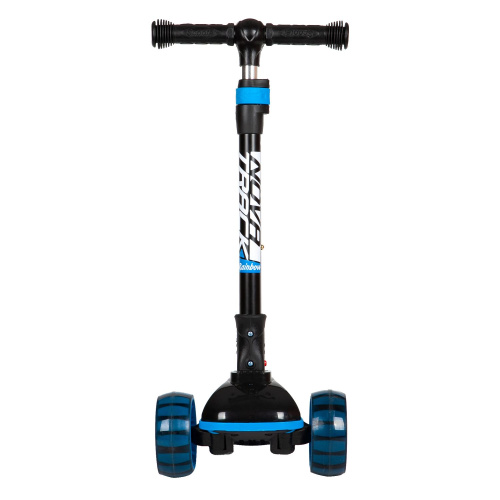 Самокат-кикборд Novatrack RainBow Basic Black (2022), черный-синий