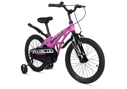 Велосипед Maxiscoo Cosmic Стандарт 18 (2025) (110-130 см), розовый