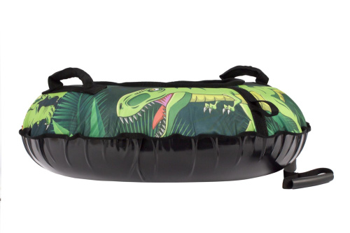 Тюбинг Snowstorm BZ-110_DINOSAURS, 110 см, зеленый-черный
