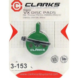 Тормозные колодки Clarks, для дисковых тормозов, VX829C, 3-153, для Promax DSK320/700/720 Тормозные колодки Clarks, для дисковых тормозов, VX829C, 3-153, для Promax DSK320/700/720