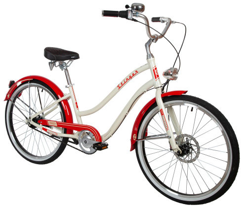 Велосипед STINGER CRUISER Lady 7spd 26" (2021), рама 16" (155-165 см), бежевый